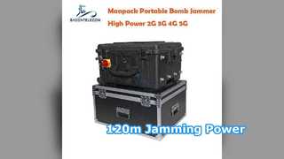 jammer DC24V RF Manpack de 75W 120m RCIED IED