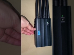 CDMA800 4000mAH Interruptor de sinal portátil DC12V GPS Wi-Fi Bloqueador de sinal