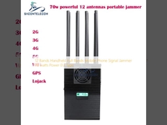 12 bandas portáteis Bandas completas sinal de telemóvel interferente de 70 watts Potência Tipo UE