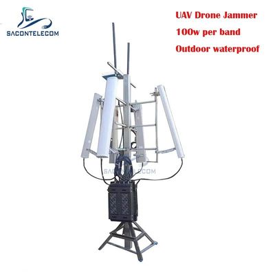 Jammer de Sinal de Drone à Prova d'Água para Exterior de 700W e 3KM, Jammer de Sinal GPS para UAV