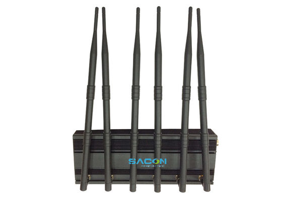 15W Potência 50m Range GPS Jammer de sinal com 6 bandas de frequência para bloqueio de sinal de telefone celular