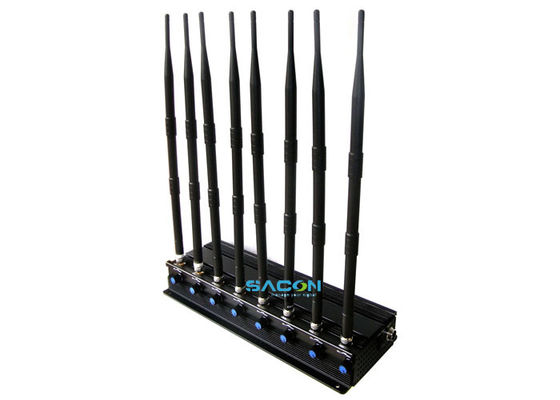 20W Potência de saída 2.4G 5.8G Jammer de sinal com 8 antenas omnidirecionais e 40m Jamming Range