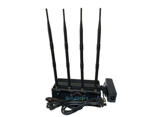 4w Desktop Wifi Jammer de sinal com 5.2G 5.8G Frequência e até 30m de alcance