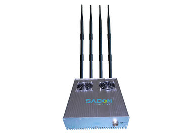 Dispositivo de bloqueio de sinal Wi-Fi de alta frequência de 4 bandas de 50 m de alcance de interferência