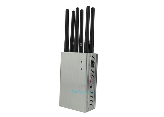 Interruptor de sinal de potência de saída de 8 W com alcance de interferência de 30 m e 8 bandas para bloqueio de múltiplas frequências