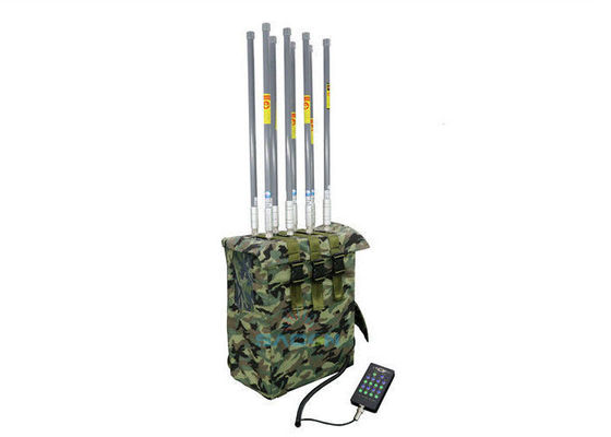 400W Potência 2.4G Alta Frequência Anti Terror Sinal Jammer Manpack Jammer para Bloqueio de Câmera Sem Fio