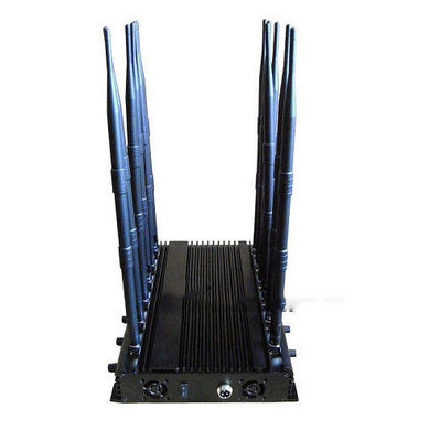 12 Antenas 30W Jammer GPS de Alta Potência com Alcance de 50m e Bloqueador de Sinal Ajustável