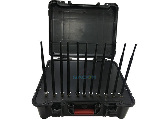 Interruptor portátil de alta potência de 55W com 11 canais e bateria embutida para bloqueio seguro do sinal