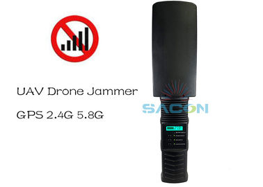 Peso leve 2.4G 5.8G GPS 500m Drone portátil Jammer de sinal