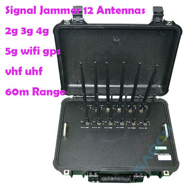 56W 12 Antenas 868MHz Bloqueador de Sinal 5G para Bloqueio Multifrequência