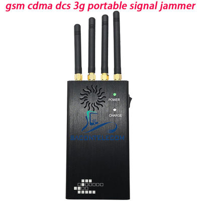 Interruptor de sinal portátil de 2W com blocos de alcance de 15m 2G 3G 4G sinais de telefone celular