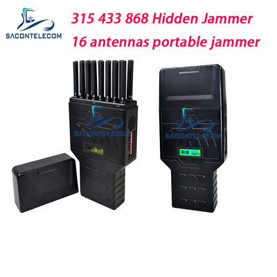 16 jammer móvel escondido 2G 3G 4G GPS WiFi 5G do sinal das antenas 12000mAh 12w