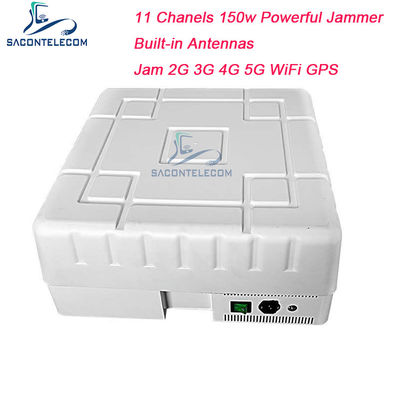 5G 5.8G 150w GPS Wi-Fi Jammer de sinal 11 canais Impermeável