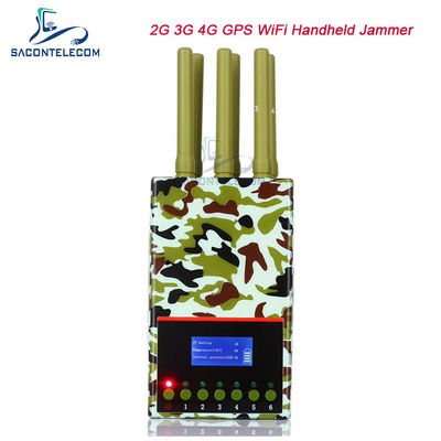 6 Antenas GPS Locker Telefone Móvel Jammer 20m Camuflagem