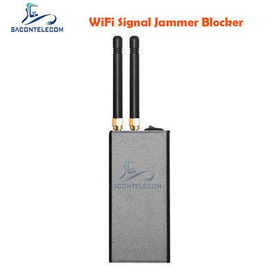 1200mAh Bateria 10m Raio de interferência 2 Antenas GPS Jammer Wifi GPS Blocker dispositivo portátil de interferência de sinal