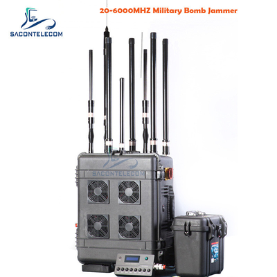 Fonte do sinal do jammer VSWR 400w DC28V DDS da bomba do trem da frequência ultraelevada Manpack do VHF