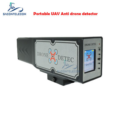 Detector de sinal de drone portátil LED de 1,8 polegada 2.4G 5.8G Distância de 2KM Construído em bateria