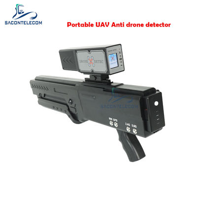 Detector de sinal de drone portátil LED de 1,8 polegada 2.4G 5.8G Distância de 2KM Construído em bateria