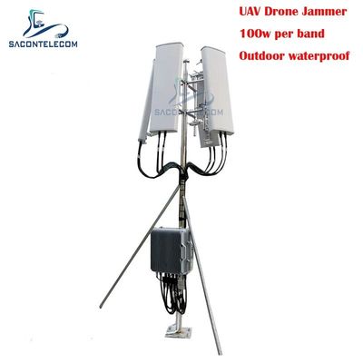 Jammer de Sinal de Drone à Prova d'Água para Exterior de 700W e 3KM, Jammer de Sinal GPS para UAV