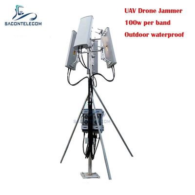 Jammer de Sinal de Drone à Prova d'Água para Exterior de 700W e 3KM, Jammer de Sinal GPS para UAV