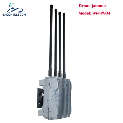 4 canais 200w poderoso bloqueador de sinal de drone veículo montado FPV bloqueador de drone