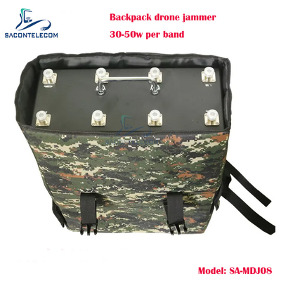 8 bandas 400w Power Man pacote Drone Jammer sinal caixa de metal mochila UAV drone jammer