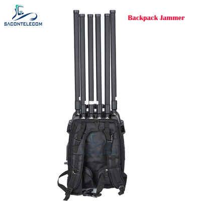 6 canais 300w Poderosos Mochila Drone Jammer de sinal 433 900mhz GPS 2.4G 5.8G