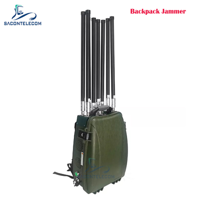 6 canais 300w Poderosos Mochila Drone Jammer de sinal 433 900mhz GPS 2.4G 5.8G