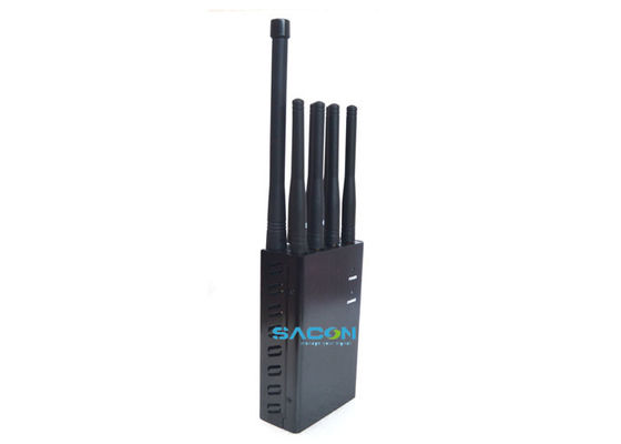 8 Antenas Jammer de Sinal Portátil com 90 Minutos de Tempo de Trabalho e Bateria de 4600mAh para Bloqueio de Celular
