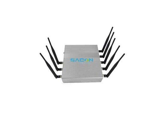 Potência de saída de 18W 8 canais Jammer de sinal com alcance de interferência de 40m para bloqueador de telefone celular e WiFi GPS Jammer