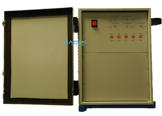 400W resistente à água 4 Bandas Jammer de telefone celular Jammer de sinal para prisão Prisão e uso ao ar livre