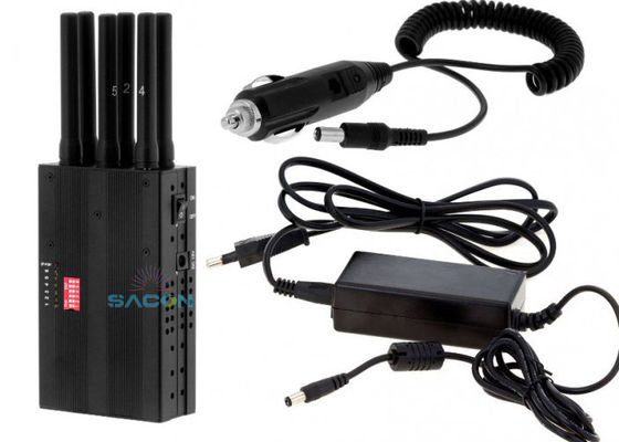 Jammer de Sinal Portátil Leve com Potência de Saída de 3W e Bateria de 7.4V/4700mAh para Uso Portátil
