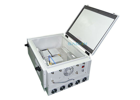 VHF UHF veículo montado interferidor 6 bandas 350w alta potência para a polícia