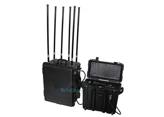 460W de Alta Potência Bomb Manpack Jammer com 6 Bandas e Alcance de até 1000m