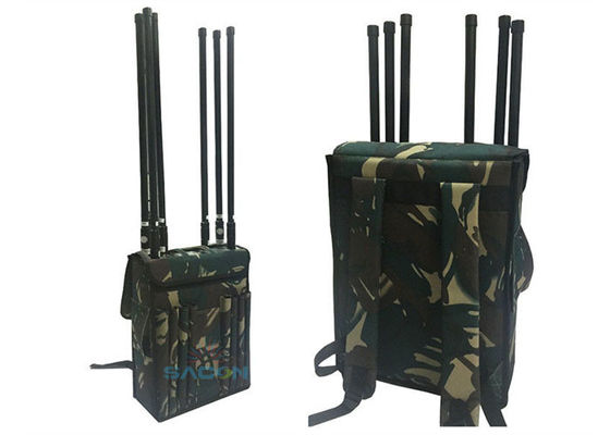120W 8 Canais Jammer Manpack com Alcance de 120m para Proteção VIP e Desativação de Bombas