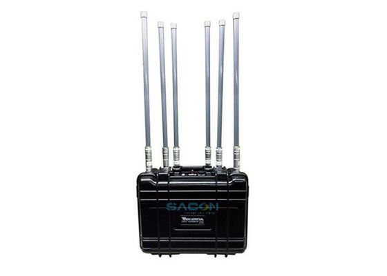 Max 90w High Power Backpack Jammer 6 canais para forças militares / equipes SWAT