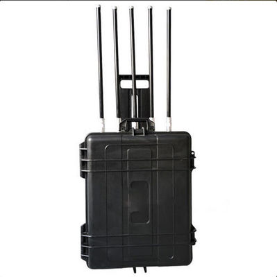 500W Manpack Jammer de Alta Potência com Cinco Bandas e Design à Prova de Explosão para Equipes SWAT