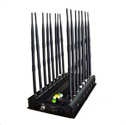 16 Antenas Força ajustável Veículo montado Lojack Bloqueador de rede móvel Jammer de sinal com 1 ano de garantia