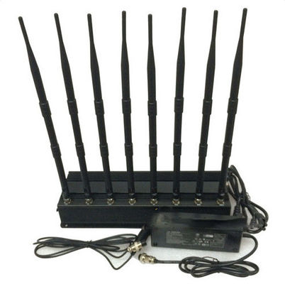 Bloqueador de Walkie Talkie com 8 Canais, Potência de Saída de 20W e Alcance de Bloqueio de 50m para Comunicação Segura