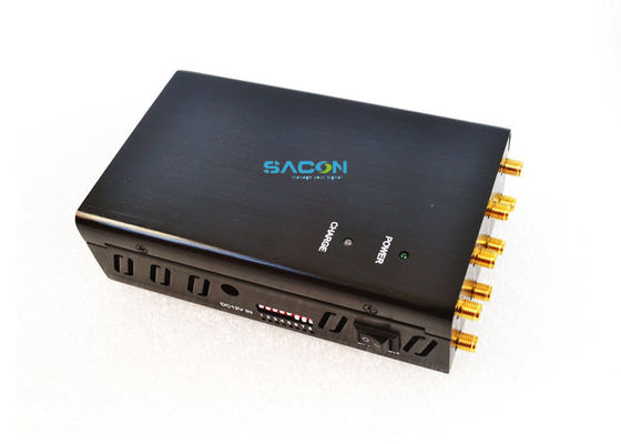 DC12V 4W Portable WiFi Jammer com 8 Omni Antennas para 20m Jamming Range e 1,5 horas de tempo de trabalho