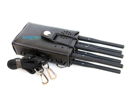 6 Antenas de Alta Potência 3W Bloqueador de Sinal Portátil com Alcance de 20m para Bloqueio de WiFi GPS 3G 4G