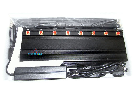 8 canais Desktop Interruptor de telefone celular com alcance de 40m e 365 dias de trabalho para prisões e escolas