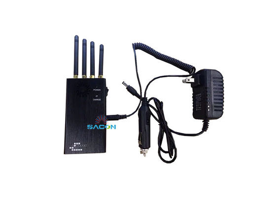 Interruptor GPS portátil de 2W com 4 antenas e gama de interferência de 5-15M para sinais móveis e GPS