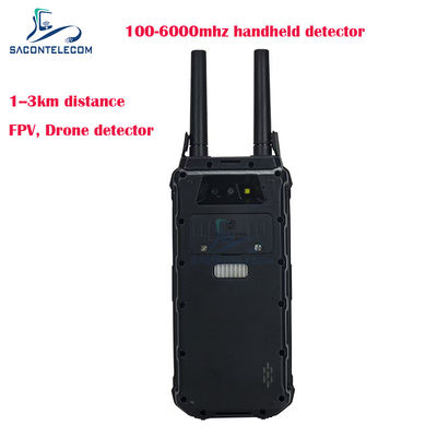 H2L 1,5 km Locador de drones portátil de 1,5 km de 100-6 GHz Detector de drone portátil FPV