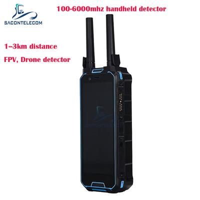 H2L 1,5 km Locador de drones portátil de 1,5 km de 100-6 GHz Detector de drone portátil FPV
