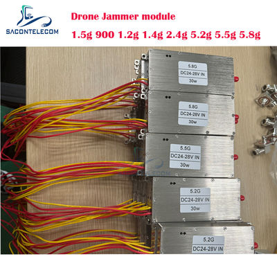 Módulo Jammer Anti Drone WiFi 5.8G de 30W com Amplificador de Potência Jammer Drone UAV de Frequência Personalizada