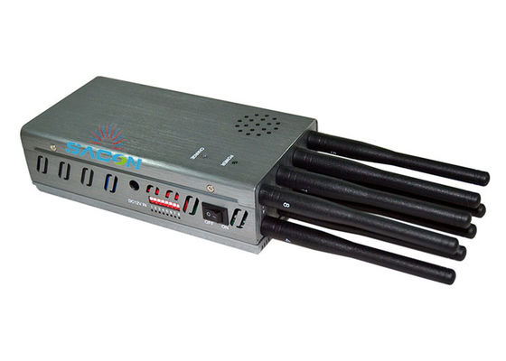 Interruptor GPS de alta potência de 8W e bloqueador de telefone celular com 8 bandas e alcance de 30m