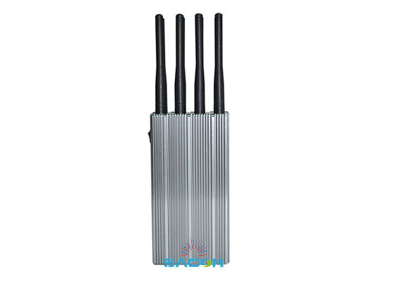 Interruptor de sinal portátil de 8 watts com alcance de 30 m e 8 antenas para bloqueio de telefones celulares
