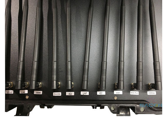 Interruptor portátil de alta potência de 55W com 11 canais e bateria embutida para bloqueio seguro do sinal