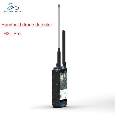 Detector de drones portáteis com faixa de frequência de 100-6000 MHz e distância de detecção de 3 km para detecção de FPV